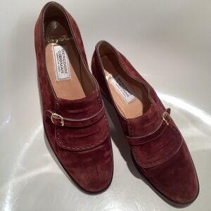 Brown Suede Loafers by Bergdorf Goodman